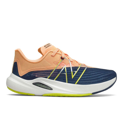 New Balance Women's FuelCell Rebel v2, Size: 7 Width: D Color: Night Tide/Light Mango