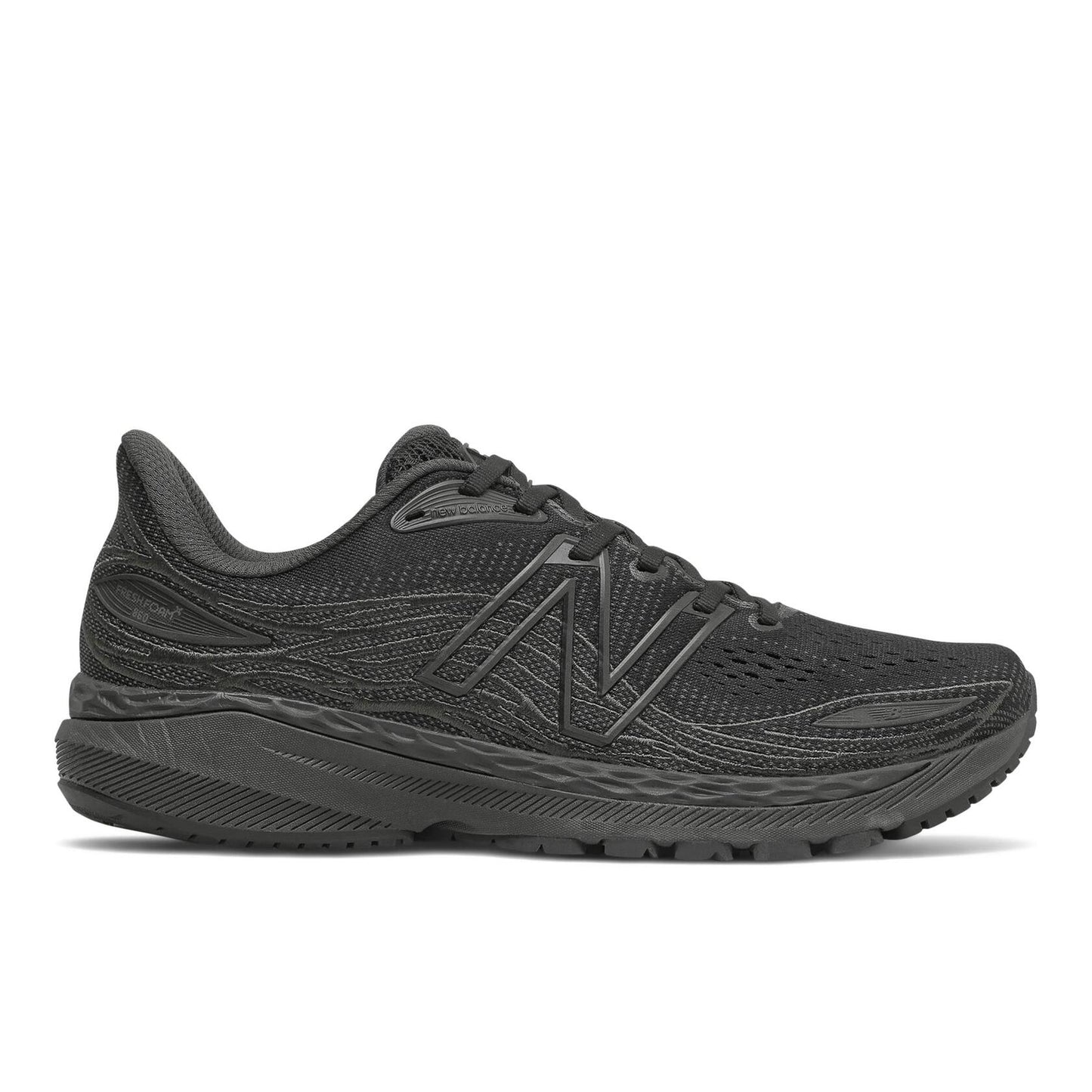 New Balance Men's Fresh Foam X 860 V12 Running Shoe, Black/Eclipse, 12.5 W