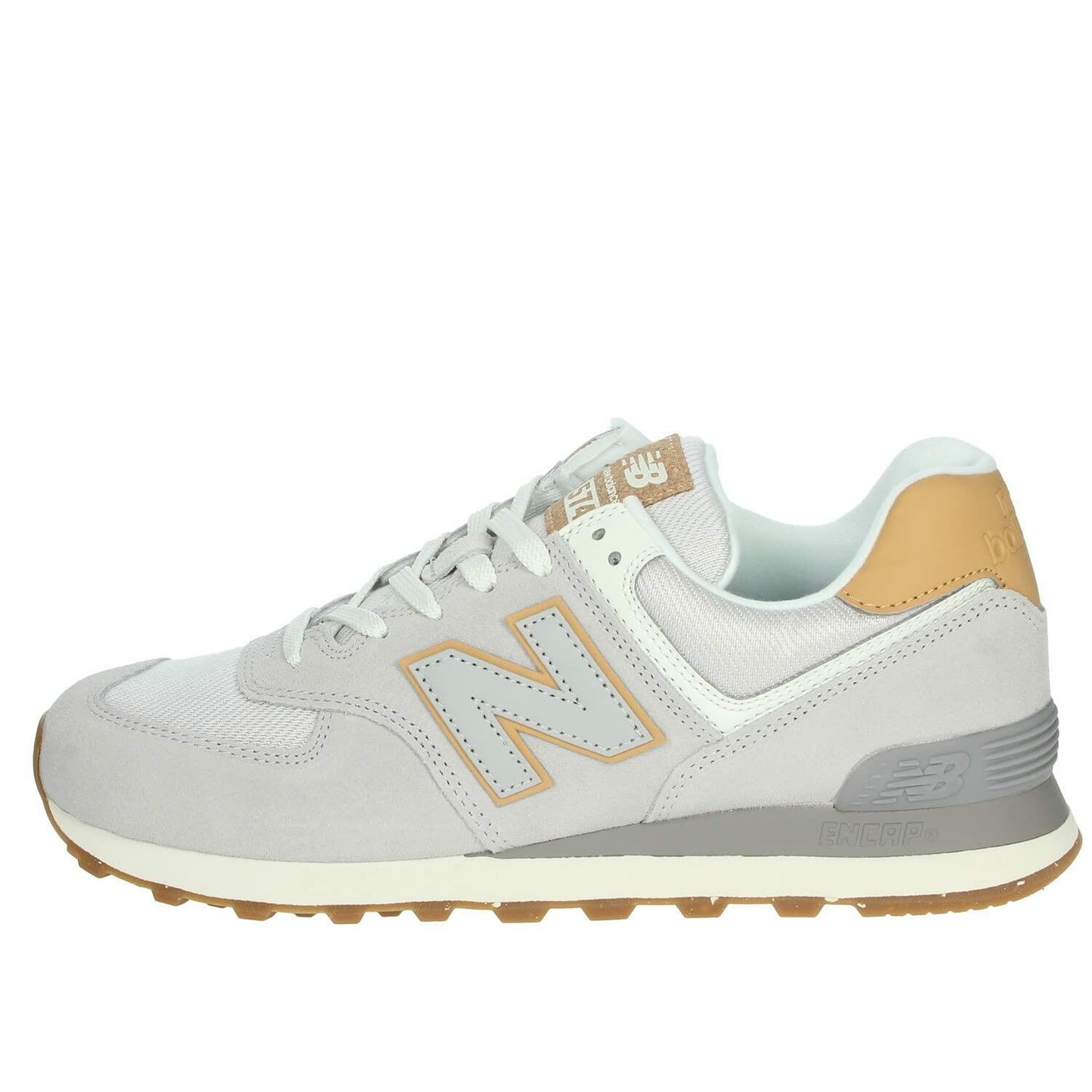 New Balance Mens Faux Suede Lace Up Casual Shoes Gray 10 Medium (D)
