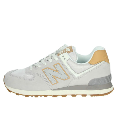 New Balance Mens Faux Suede Lace Up Casual Shoes Gray 10 Medium (D)