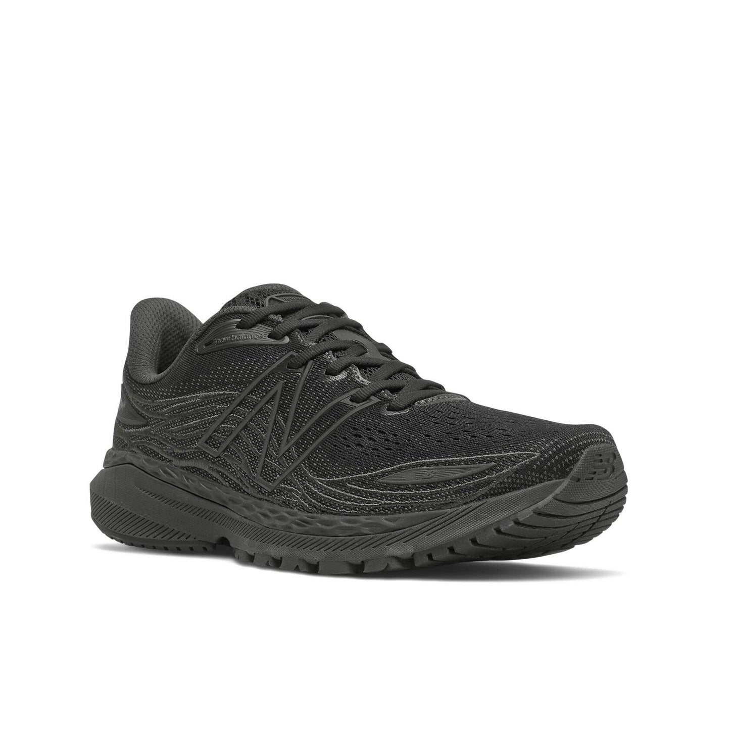 New Balance Men's Fresh Foam X 860 V12 Running Shoe, Black/Eclipse, 12.5 W