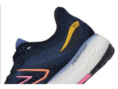 New Balance Women's Fresh Foam X 880 V12 Running Shoe, Eclipse/Vibrant Apricot, 9.5 Wide