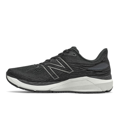 New Balance Men's Fresh Foam X 860 V12 Running Shoe, Black/White, 16 W