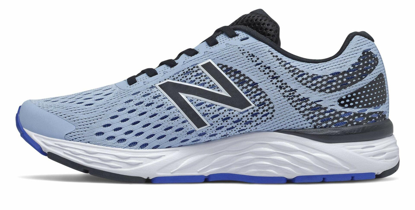 New Balance Women's 680 V6 Frost/Cobalt Running Shoe 9 B US