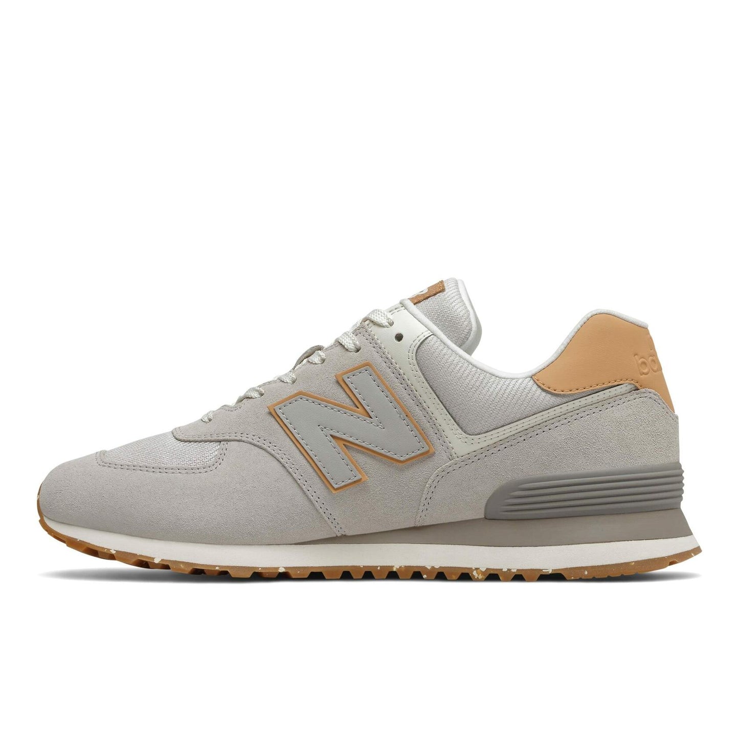 New Balance Mens Faux Suede Lace Up Casual Shoes Gray 10 Medium (D)