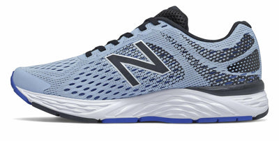 New Balance Women's 680 V6 Frost/Cobalt Running Shoe 9 B US