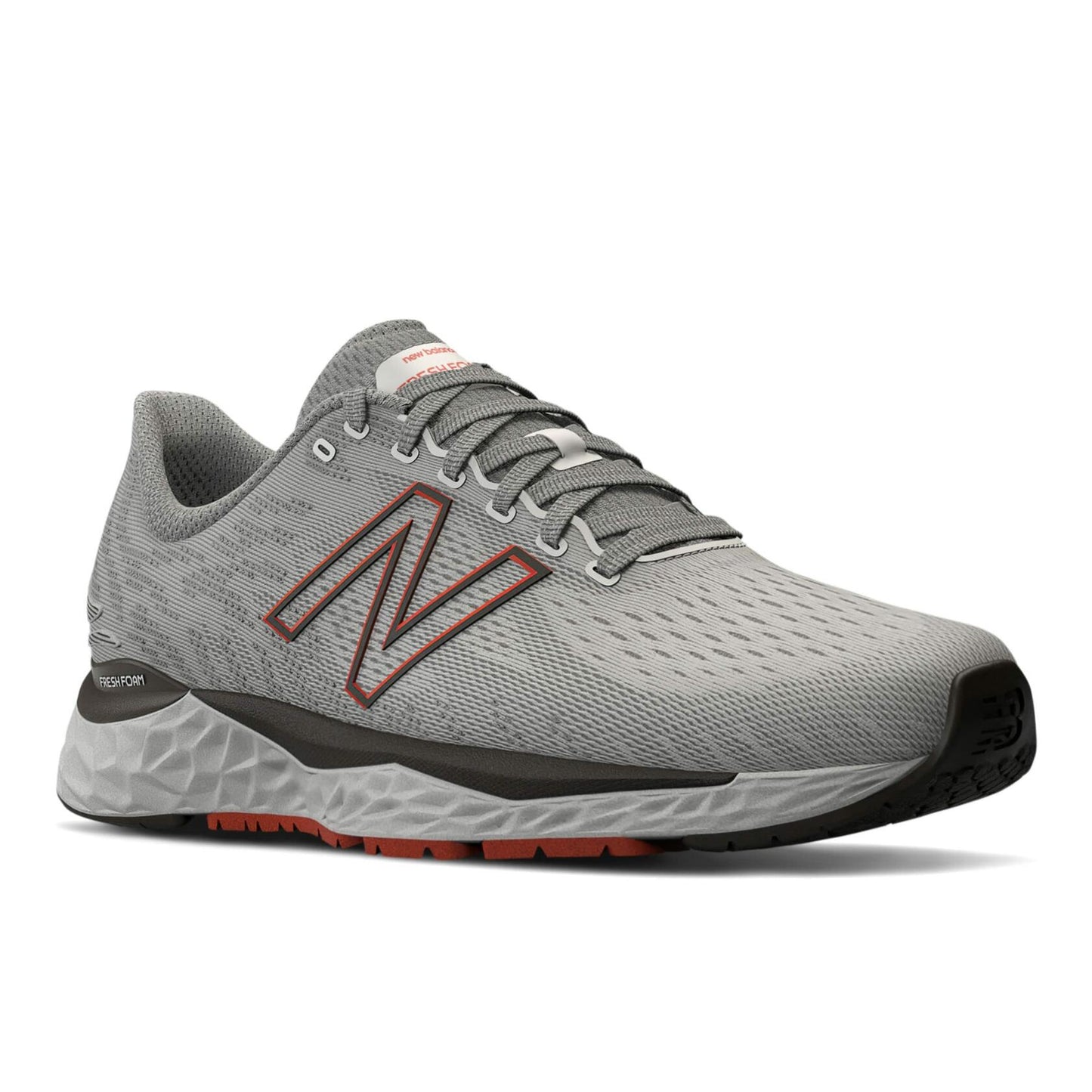 New Balance Men's Running Fresh Foam 880 v11, Wide, Arrowroot/Ghost Pepper, 12