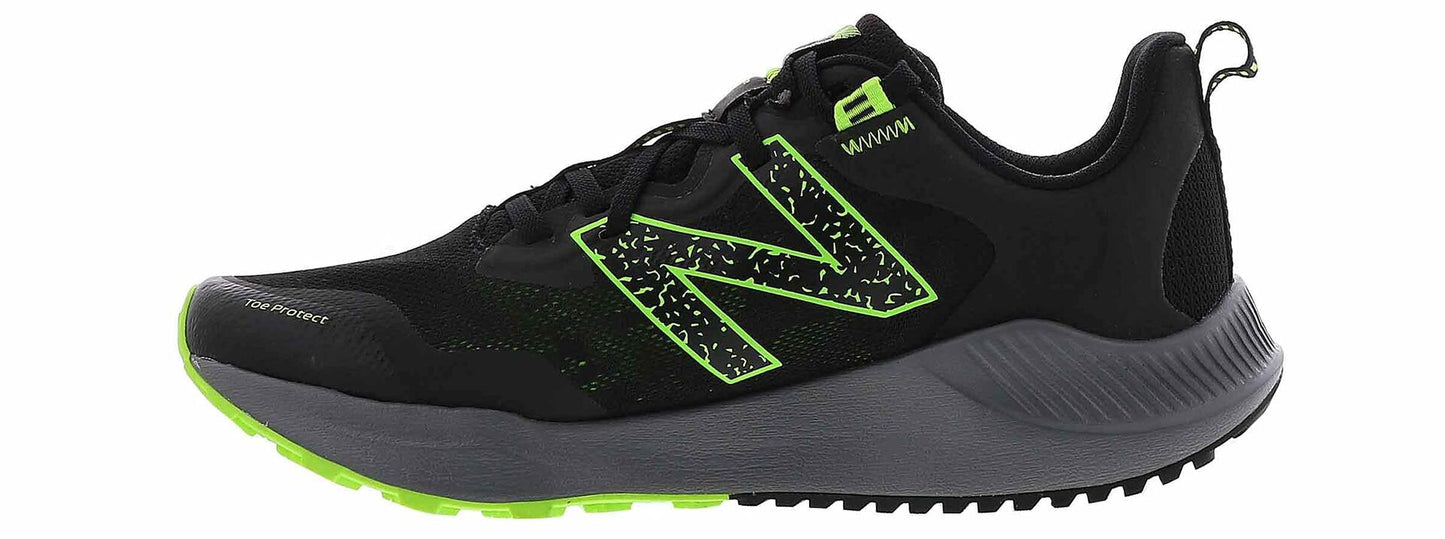 New Balance Men's Nitrel V4 Black/Lime Running Shoe 13 XW US