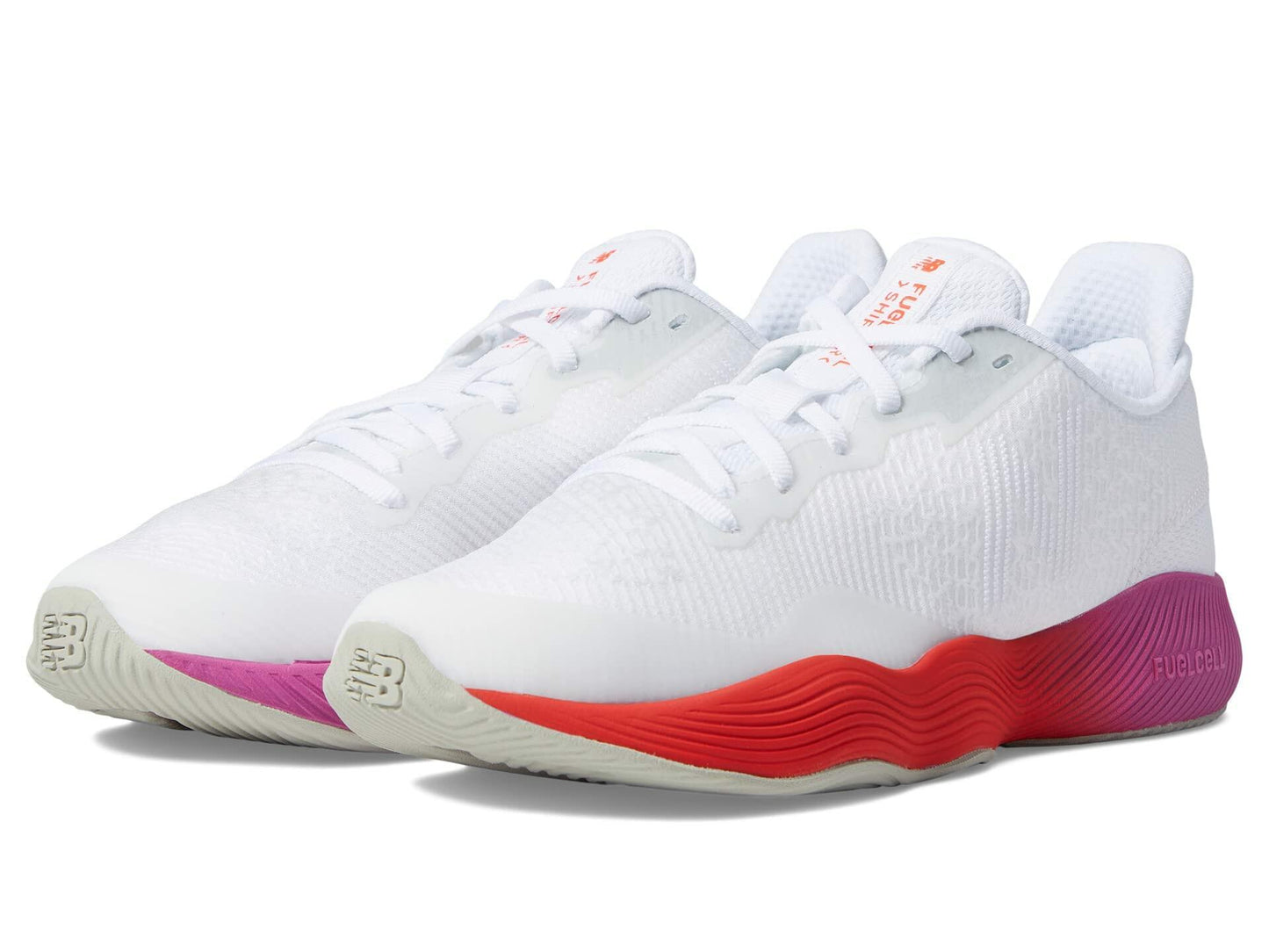 New Balance Women's FuelCell Shift Tr V1 Cross Trainer, White/Magenta Pop/Electric Red, 12