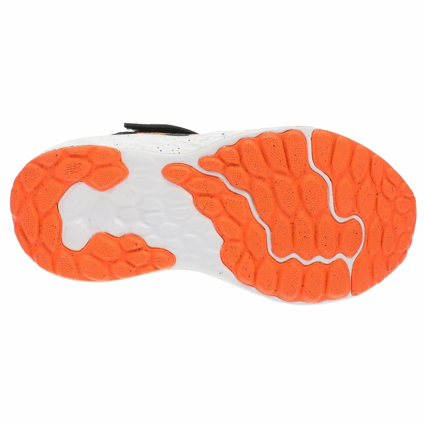 New Balance Fresh Foam Arishi V4 Bungee Lace with Top Strap Running Shoe, Black/Blue Agate/Blaze Orange, 2 Wide US Unisex Little_Kid