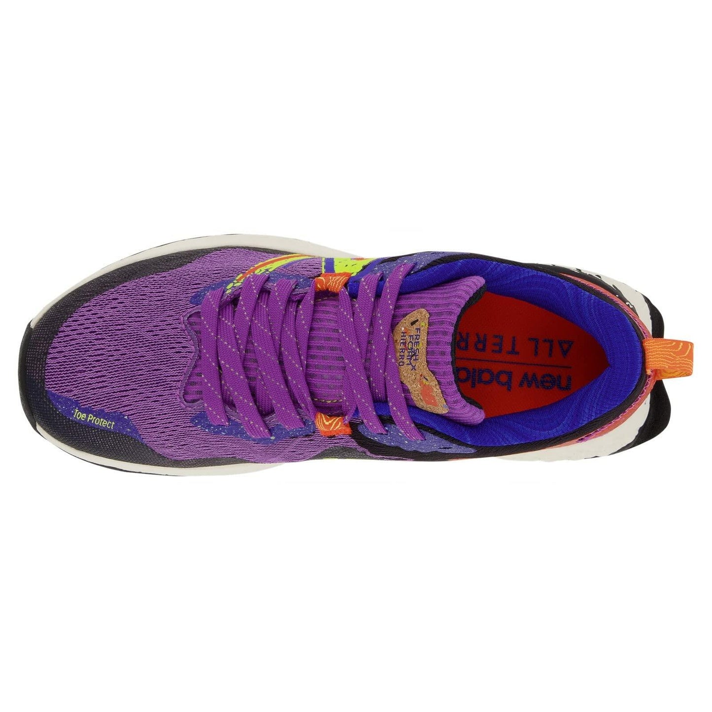 New Balance Women's Fresh Foam X Hierro v7, Size: 10.5 Width: B Color: Mystic Purple/Poppy/Lemonade