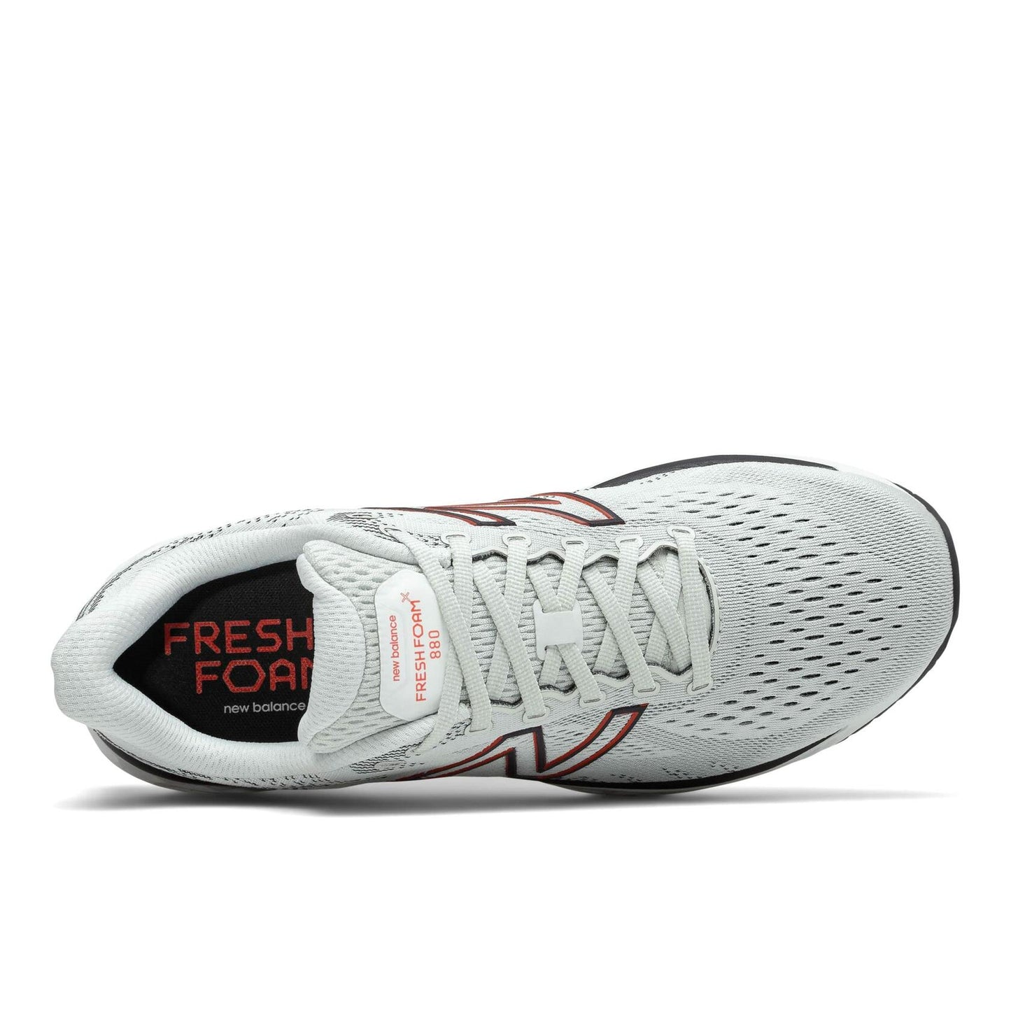 New Balance Men's Running Fresh Foam 880 v11, Wide, Arrowroot/Ghost Pepper, 12
