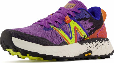 New Balance Women's Fresh Foam X Hierro v7, Size: 10.5 Width: B Color: Mystic Purple/Poppy/Lemonade