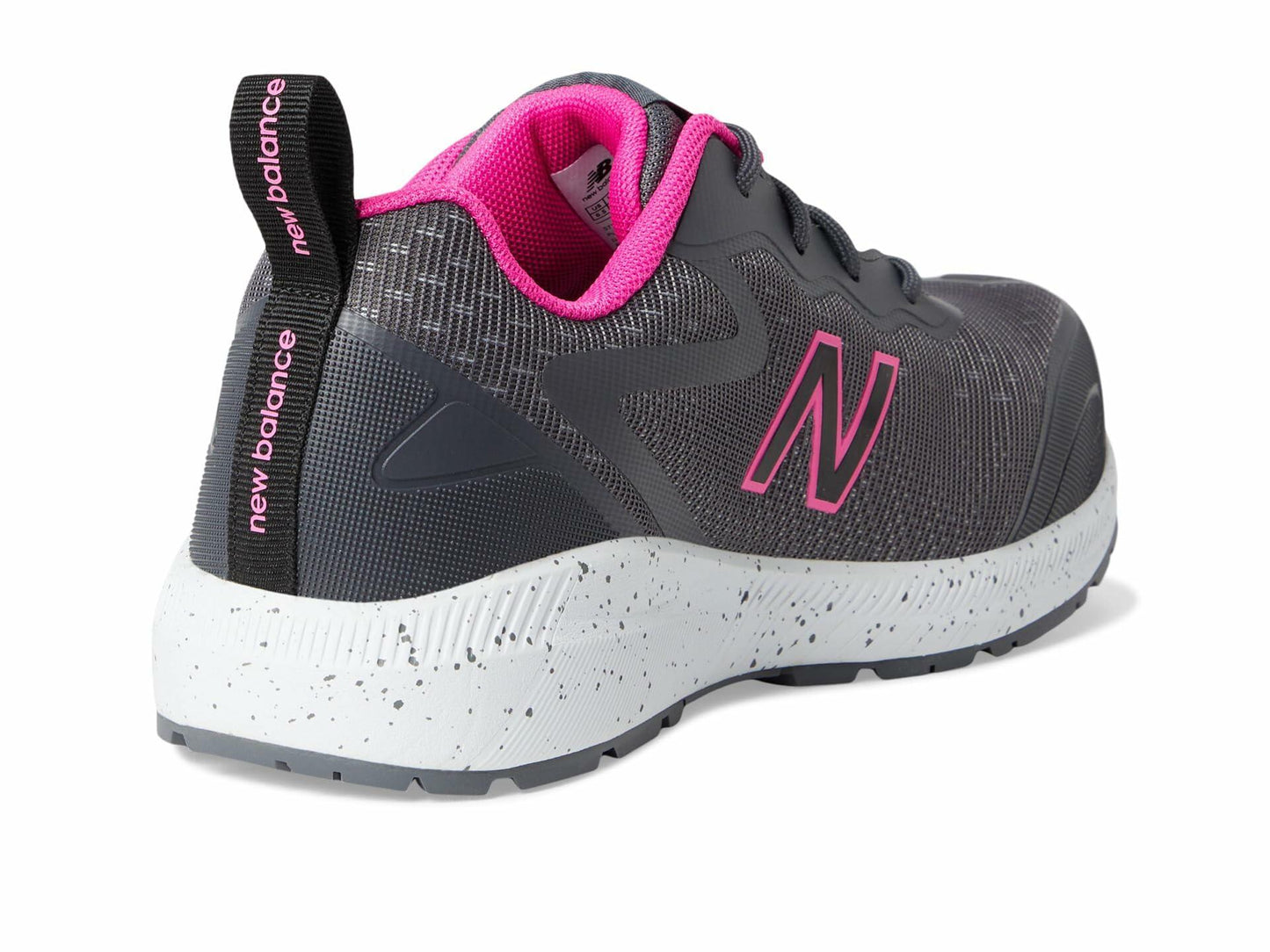 New Balance Logic Composite Toe Women's Industrial Work Shoes, Grey/Pink, Size 8.5, Wide, Comfortable & Lightweight Work Shoes for Women, Electric Hazard, Puncture & Slip Resistant