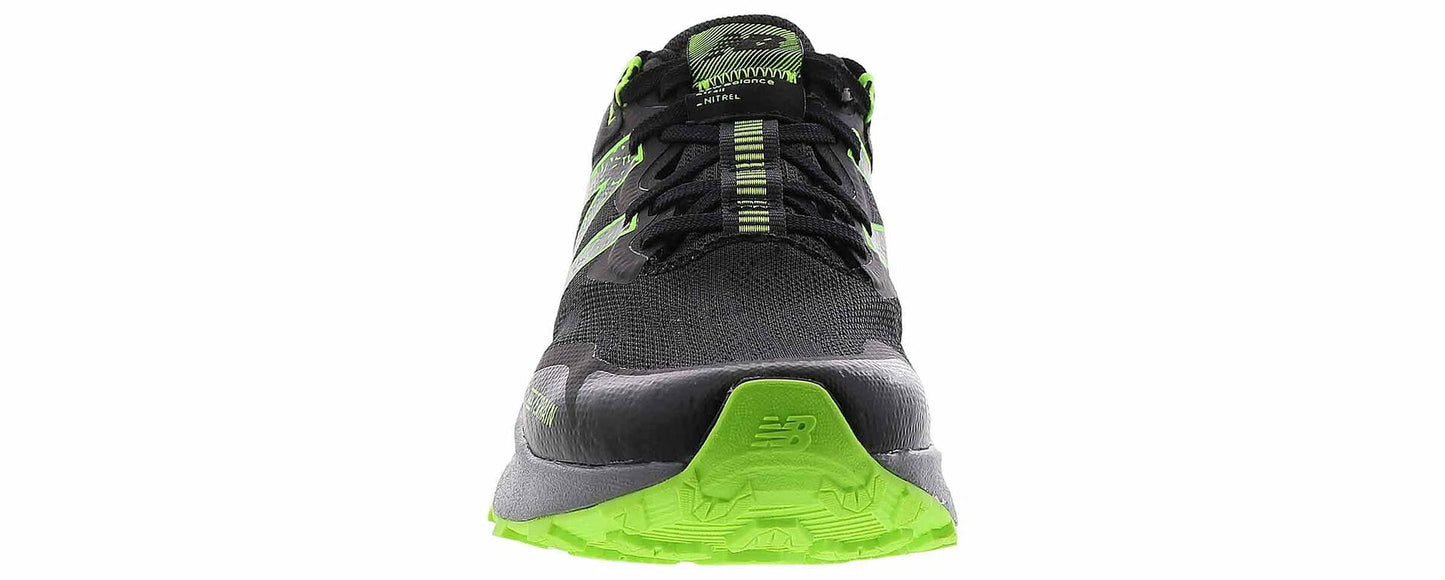New Balance Men's Nitrel V4 Black/Lime Running Shoe 13 XW US