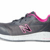New Balance Logic Composite Toe Women's Industrial Work Shoes, Grey/Pink, Size 8.5, Wide, Comfortable & Lightweight Work Shoes for Women, Electric Hazard, Puncture & Slip Resistant