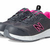 New Balance Logic Composite Toe Women's Industrial Work Shoes, Grey/Pink, Size 8.5, Wide, Comfortable & Lightweight Work Shoes for Women, Electric Hazard, Puncture & Slip Resistant