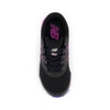 New Balance Kid's 680 V6 Lace-up Running Shoe, Black/Magenta Pop/Aura, 4 Wide Big Kid