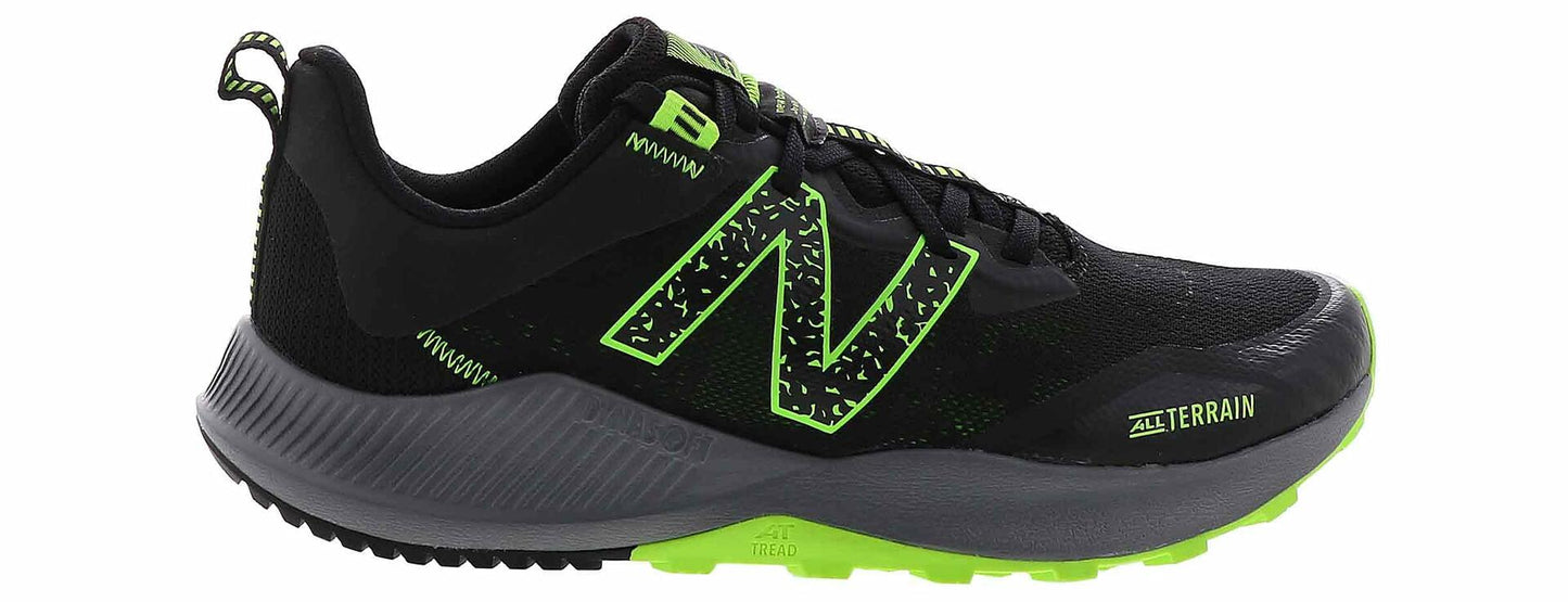 New Balance Men's Nitrel V4 Black/Lime Running Shoe 13 XW US