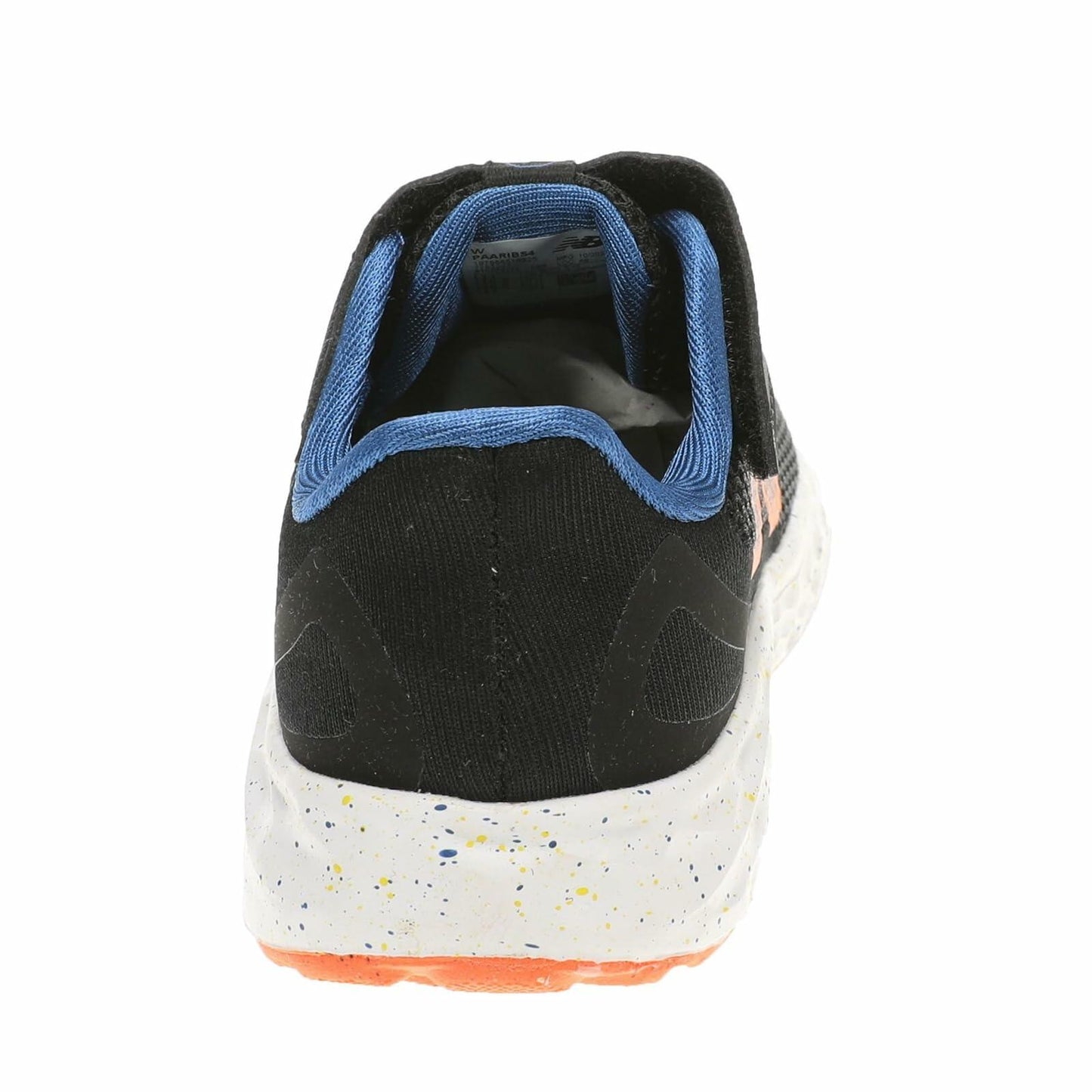 New Balance Fresh Foam Arishi V4 Bungee Lace with Top Strap Running Shoe, Black/Blue Agate/Blaze Orange, 2 Wide US Unisex Little_Kid