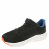 New Balance Fresh Foam Arishi V4 Bungee Lace with Top Strap Running Shoe, Black/Blue Agate/Blaze Orange, 2 Wide US Unisex Little_Kid