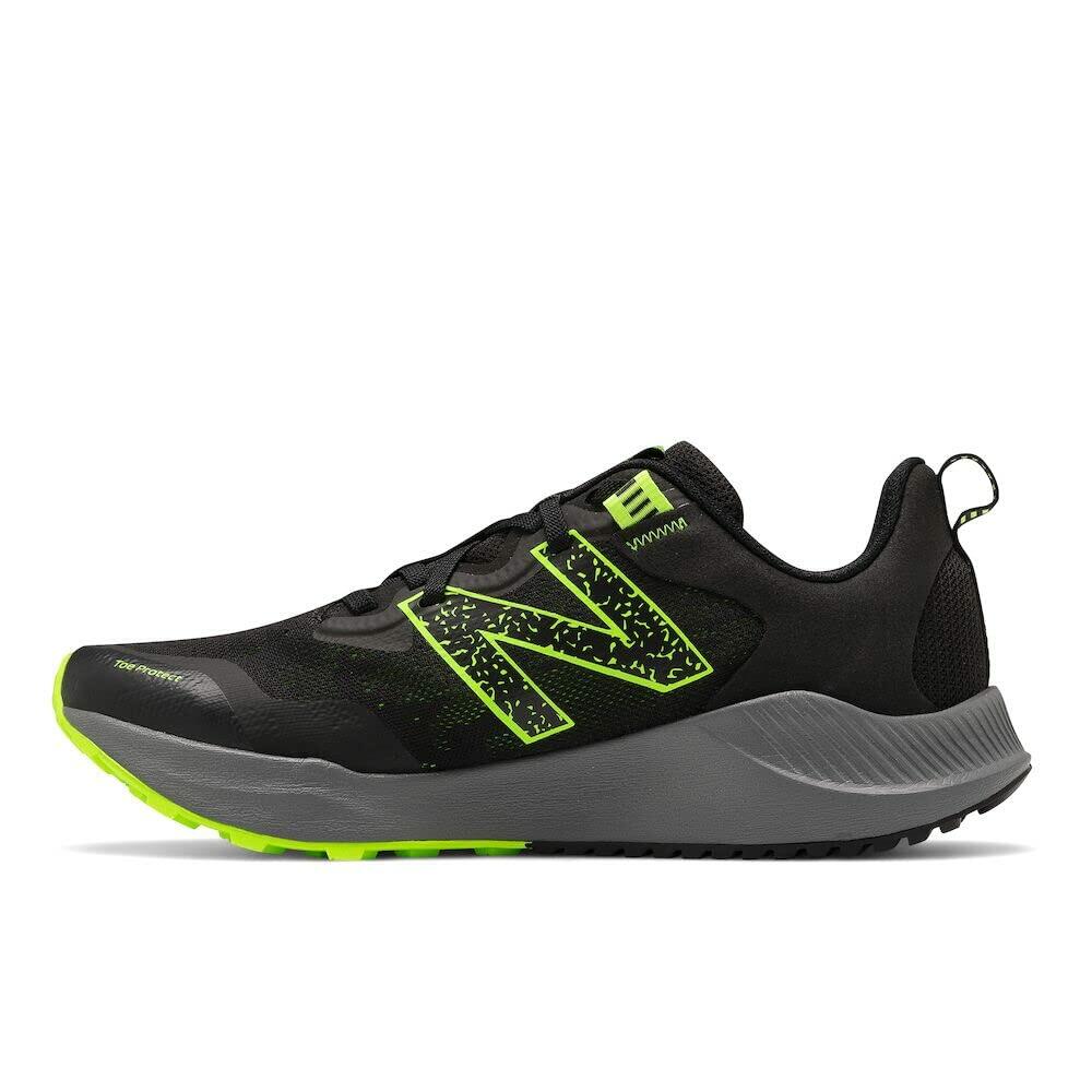 New Balance Men's Nitrel V4 Black/Lime Running Shoe 13 XW US