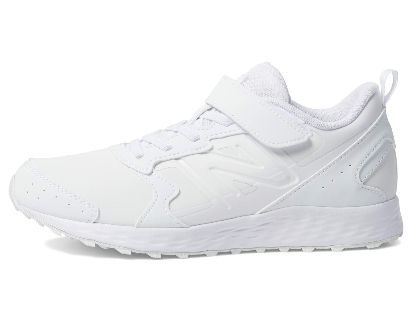 New Balance® Kids Fresh Foam 650v1 Bungee Lace with Top Strap Shoes for Kids – Comfortable Padding White/White 6.5 Big Kid XW