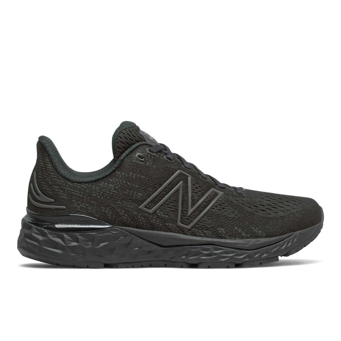 New Balance Womens Fresh Foam Running Shoe, 880V11, Black/Black, 8, Wide