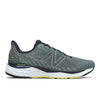 New Balance Men's Fresh Foam 880v11 Running Shoe, Grey/Yellow, 14 Narrow