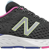 New Balance Women's 680v6, Black/Peony, 8.5 Wide