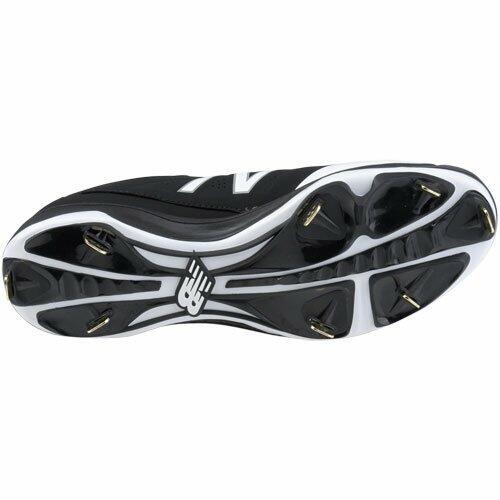 New Balance Men's L4040V3 Cleat Baseball Shoe (11.5 D(M) US, Black/White)