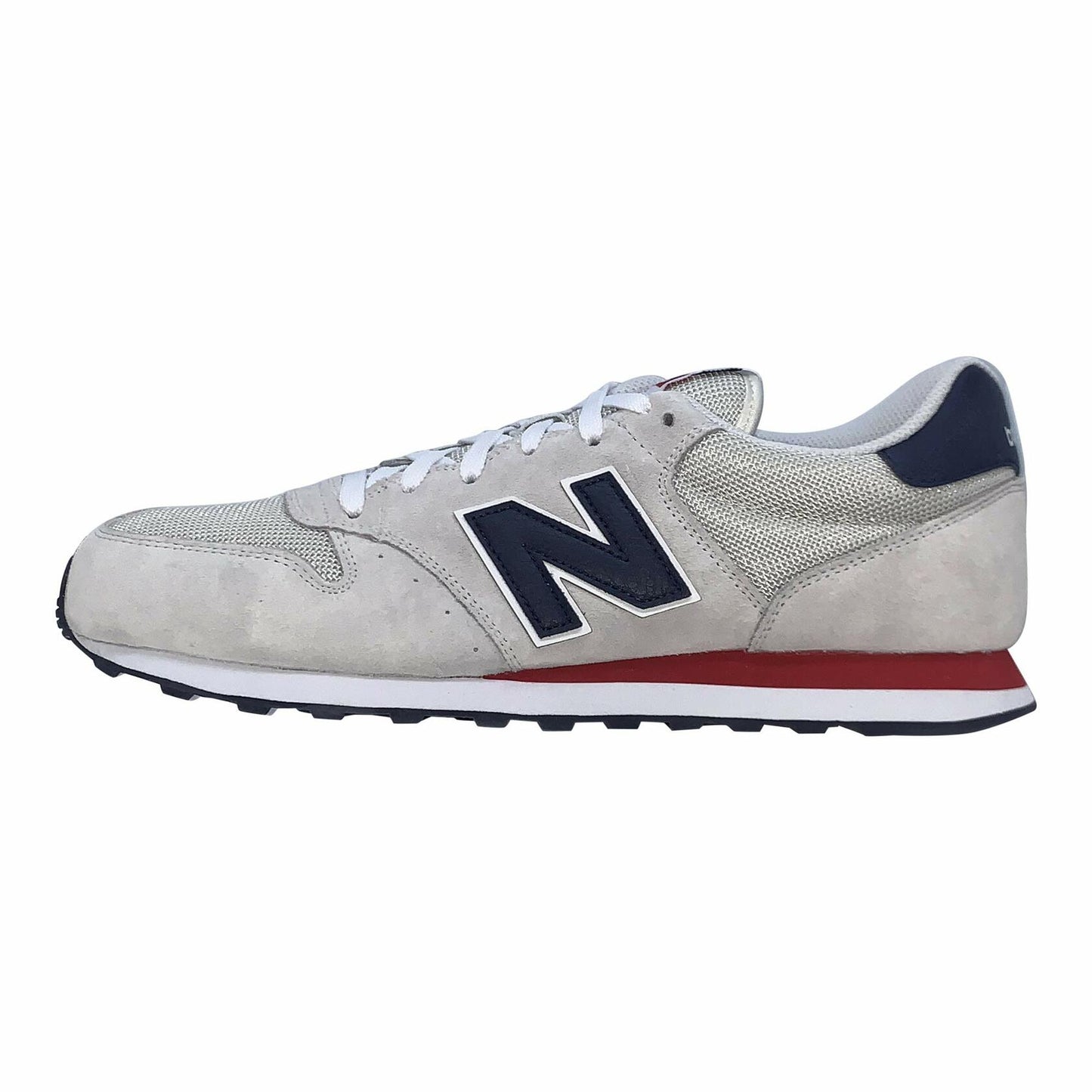 New Balance Iconic Mens 500 V1 (Grey/Navy/Red, 9)
