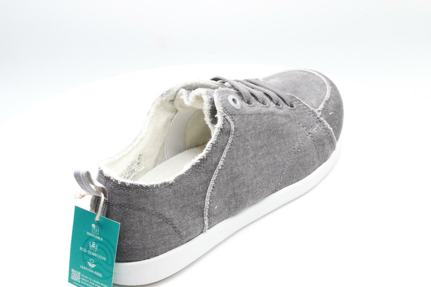 Vionic Womens Pismo Sneakers Charcoal Denim 9.5 Wide