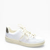 Veja Men's V-12 Stitch Sneakers, Extra White/Khaki, 11 Medium US