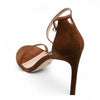 Stuart Weitzman Nudistsong Ankle Strap Sandal Coffee 10 B SUEDE
