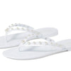 Stuart Weitzman Goldie Jelly Flip-Flop White 11 B