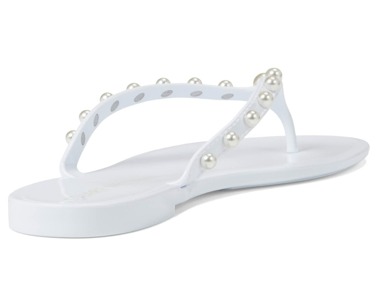 Stuart Weitzman Goldie Jelly Flip-Flop White 11 B