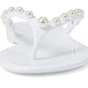 Stuart Weitzman Goldie Jelly Flip-Flop White 11 B