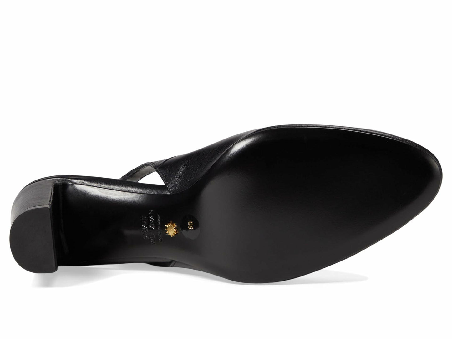 Stuart Weitzman Women's Vida 75 Slingback Pump, Black, 10