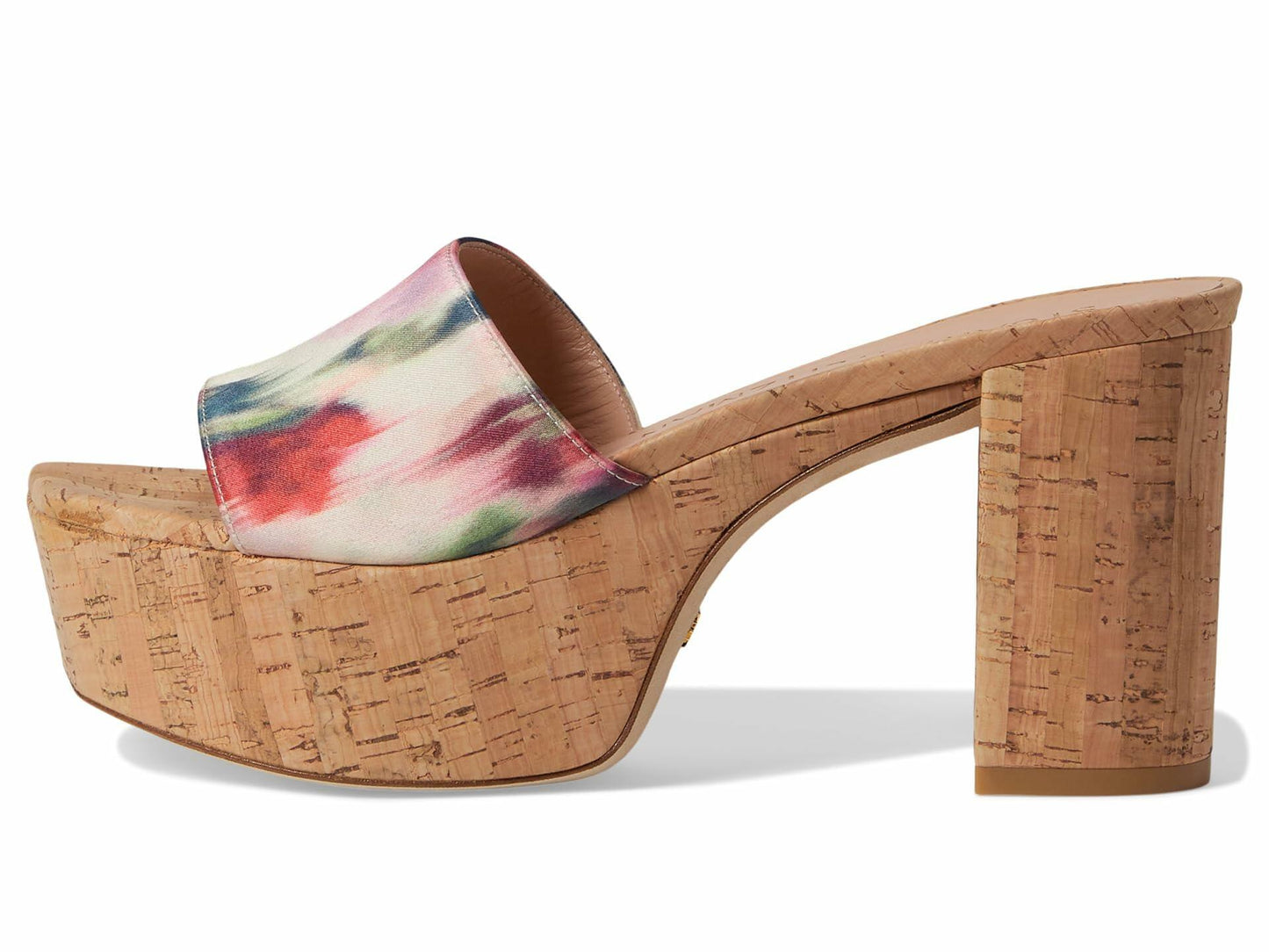 Stuart Weitzman Squarehigh Platform 95 Slide Watercolor 8 B