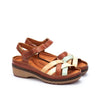 PIKOLINOS Wedge Sandals Leather Granada for Woman Brick