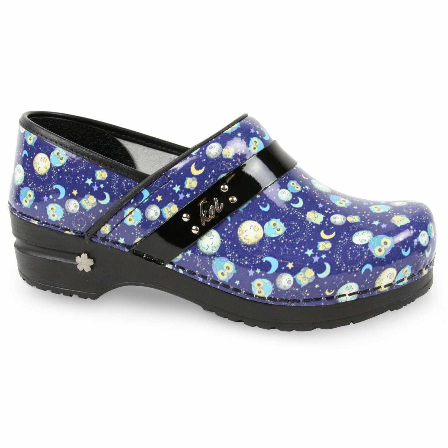 Navy Women's Space Owls Clog by Sanita