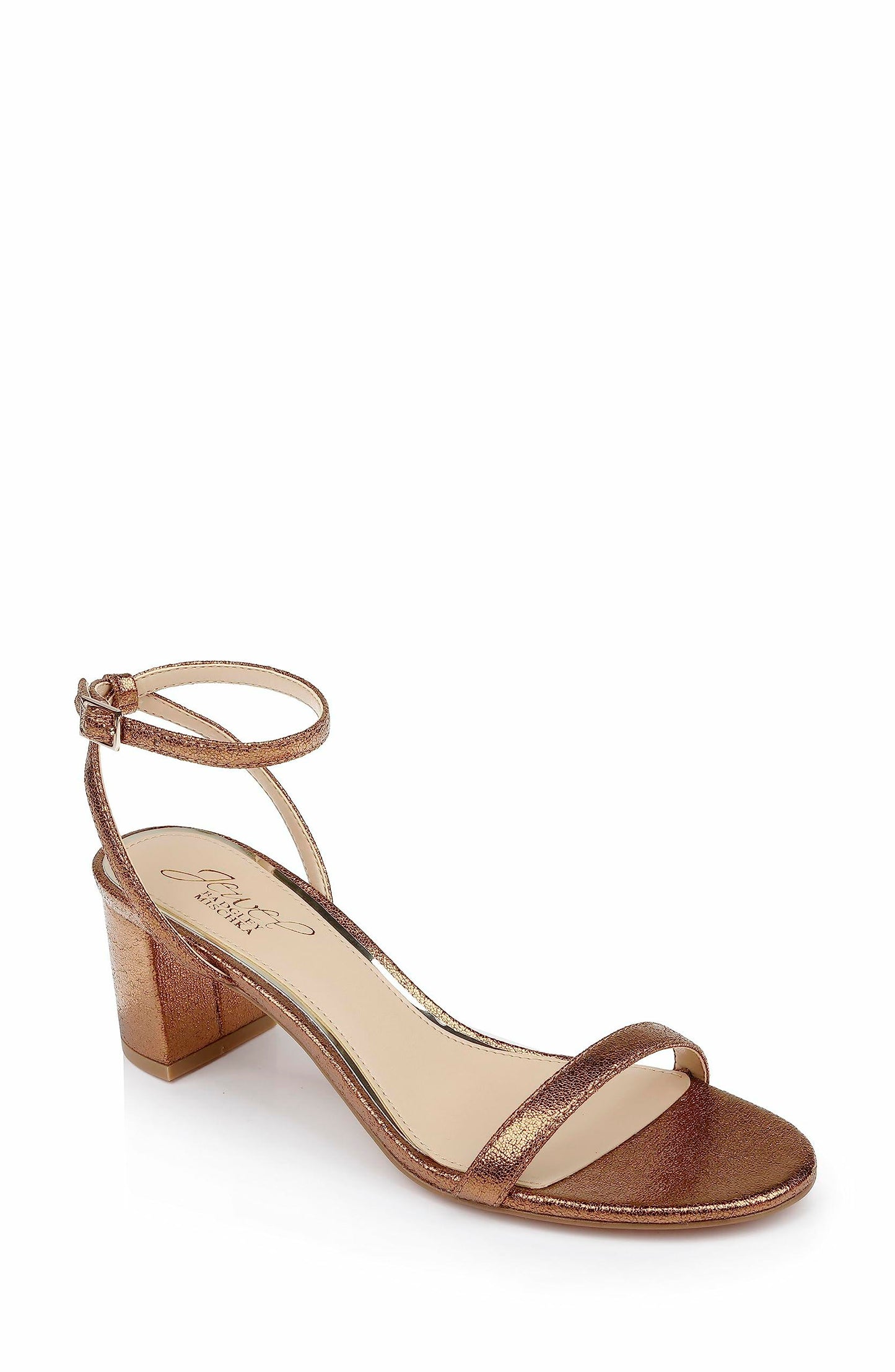 Jewel Badgley Mischka Danni II Low Block Heel Sandal