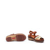 PIKOLINOS Wedge Sandals Leather Granada for Woman Brick