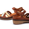 PIKOLINOS Wedge Sandals Leather Granada for Woman Brick
