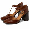 Nine West Women's Janky 3 Medium Brown Patent 10 M