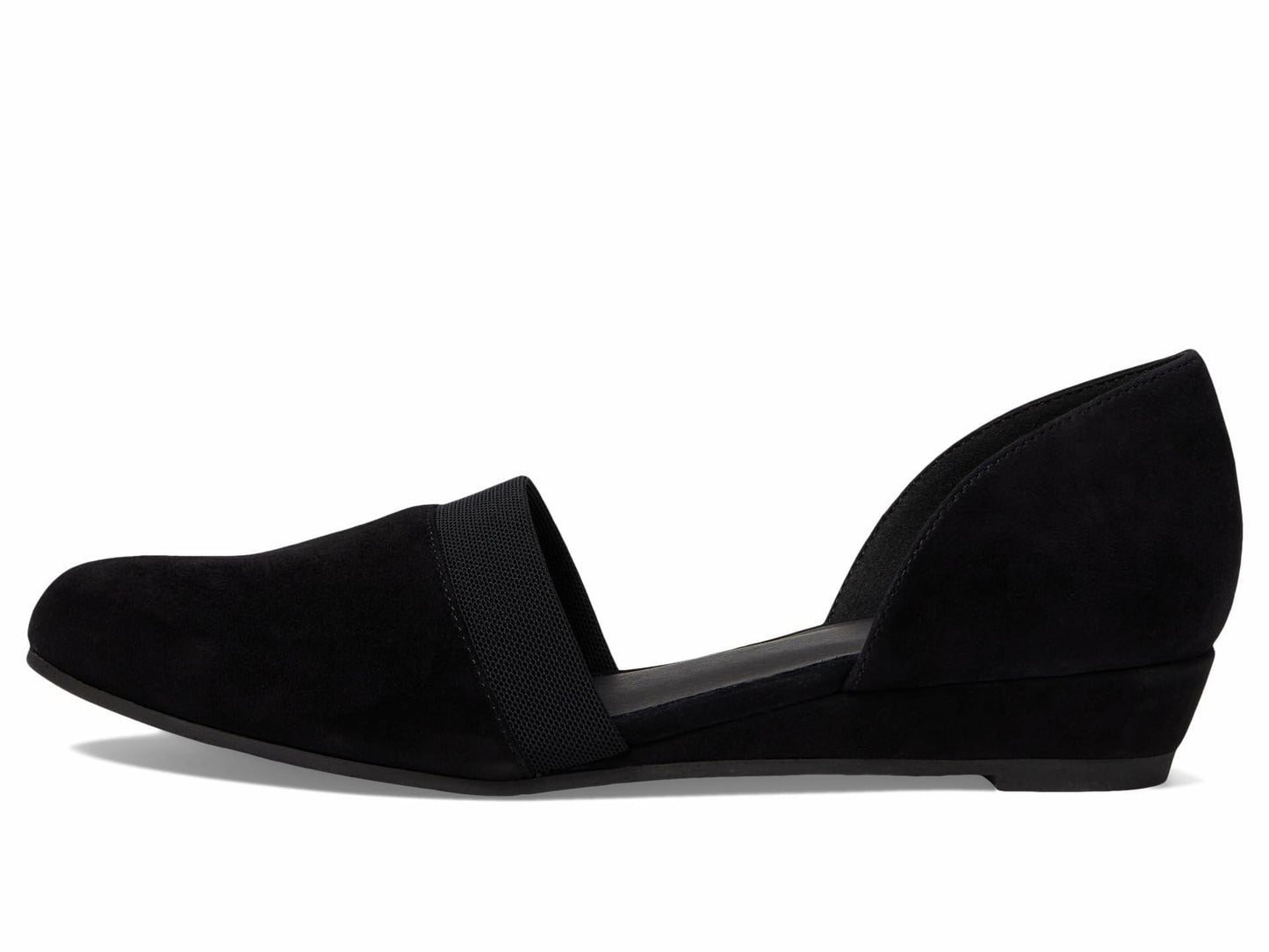 Eileen Fisher Ida - Flats for Women - Leather Lining - Padded Footbed - Rubber Outsole - PU Midsole Black 8.5 B - Medium