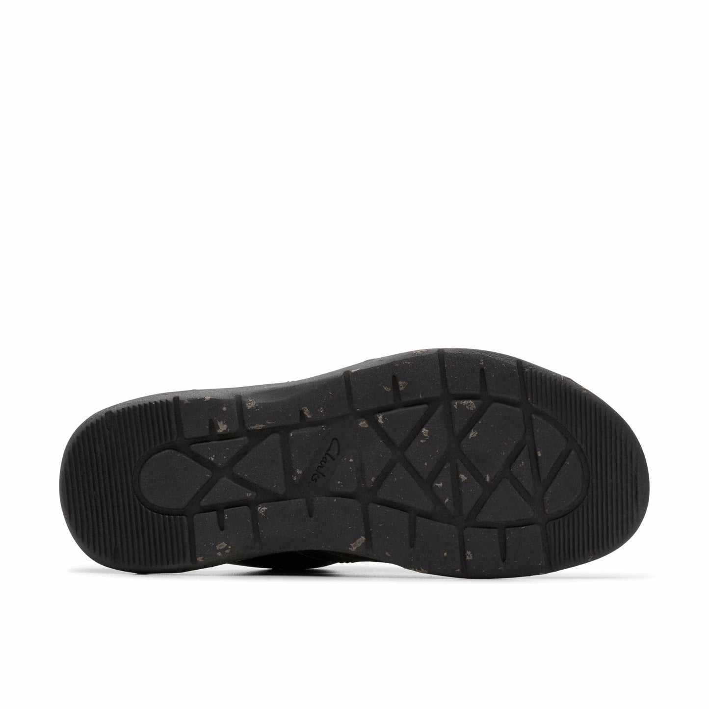 Clarks Collection Men's Walkford Band Slide Sandal, Black Leather, 8.5 Wide US