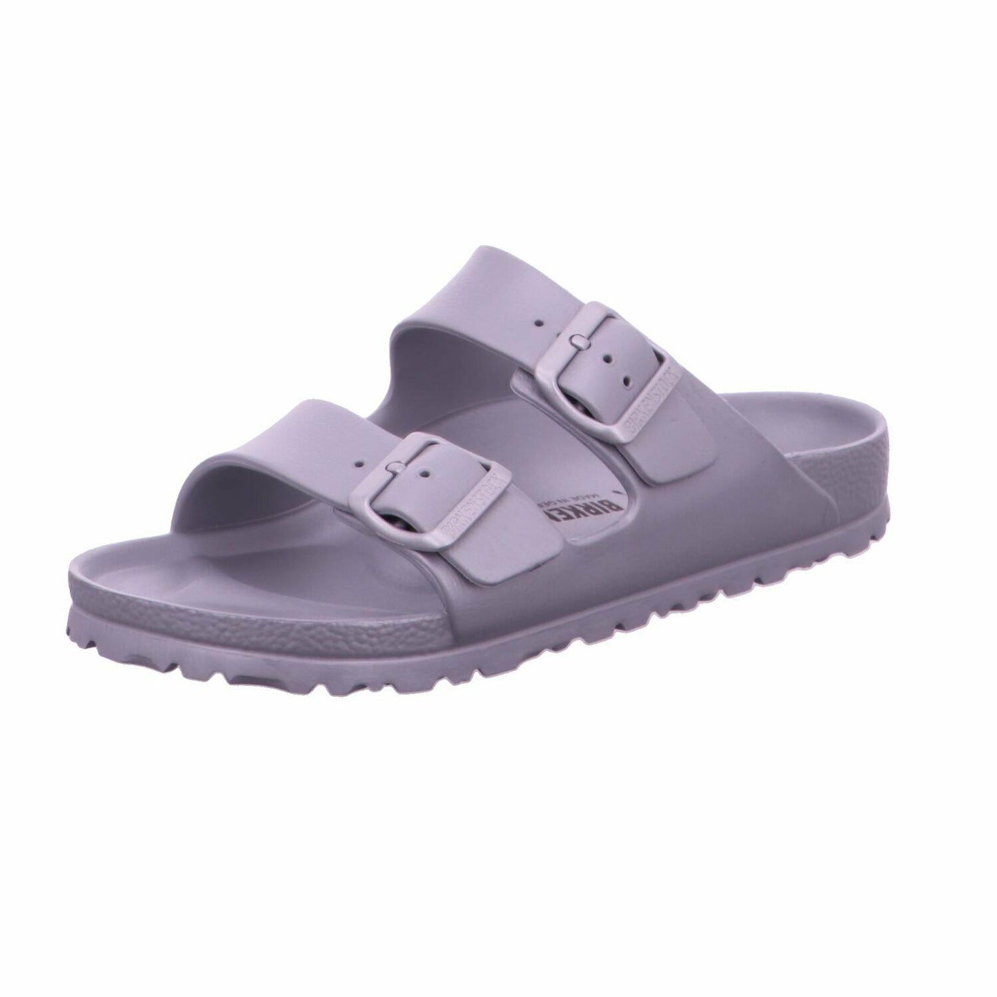 Birkenstock Unisex Arizona EVA Dual Buckle Sandals, Metallic Silver - 37 N EU