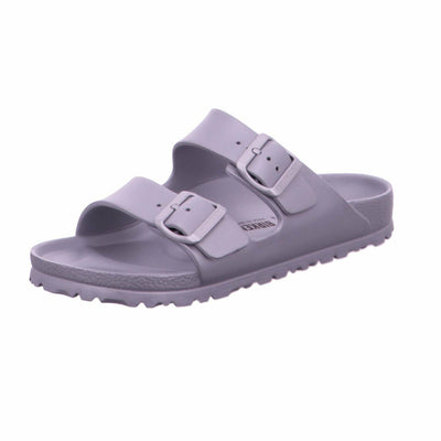 Birkenstock Unisex Arizona EVA Dual Buckle Sandals, Metallic Silver - 37 N EU